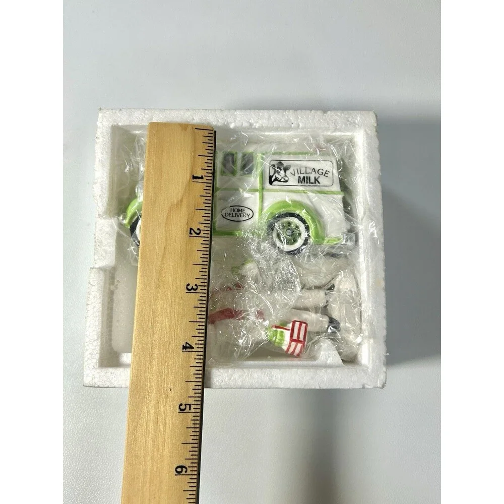 Department 56 Vintage Christmas Snow Village “Home Delivery” Figure Milk Truck